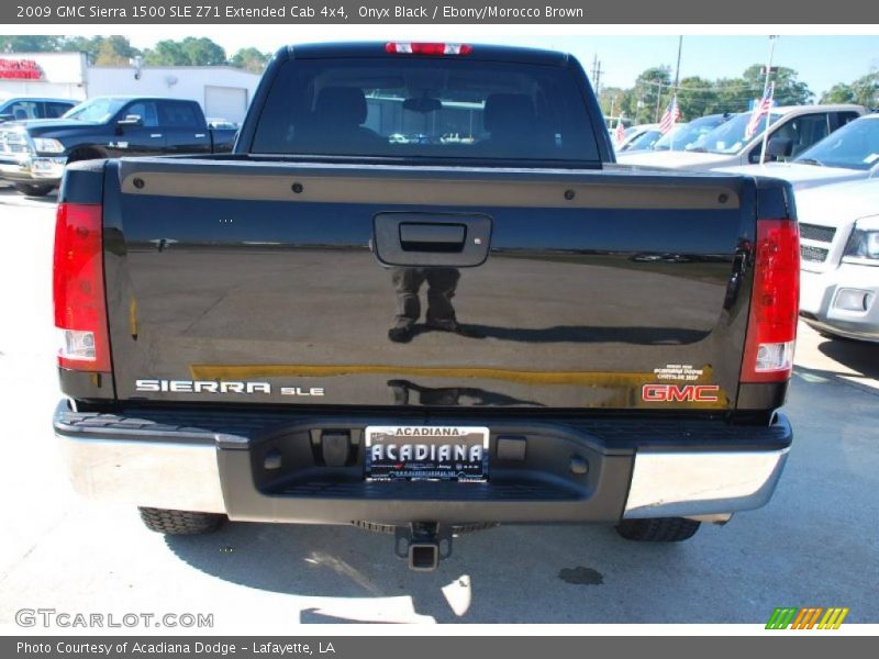 Onyx Black / Ebony/Morocco Brown 2009 GMC Sierra 1500 SLE Z71 Extended Cab 4x4