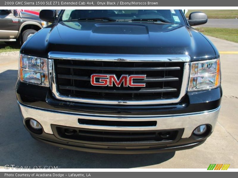 Onyx Black / Ebony/Morocco Brown 2009 GMC Sierra 1500 SLE Z71 Extended Cab 4x4