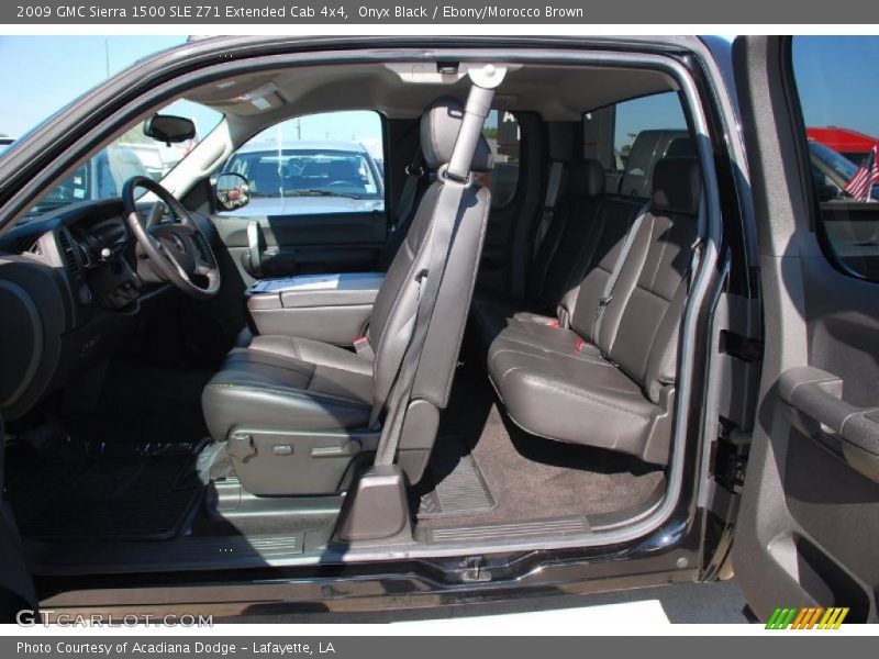  2009 Sierra 1500 SLE Z71 Extended Cab 4x4 Ebony/Morocco Brown Interior