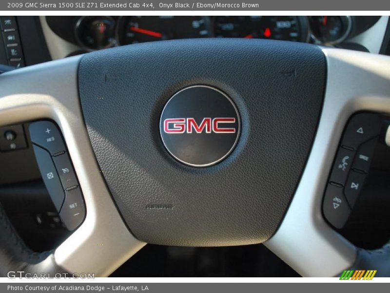 Onyx Black / Ebony/Morocco Brown 2009 GMC Sierra 1500 SLE Z71 Extended Cab 4x4