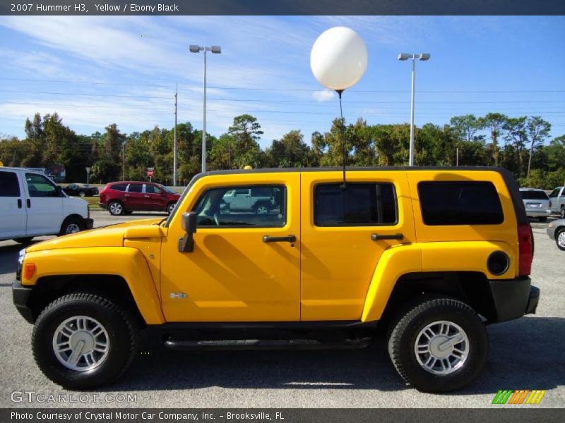 Yellow / Ebony Black 2007 Hummer H3