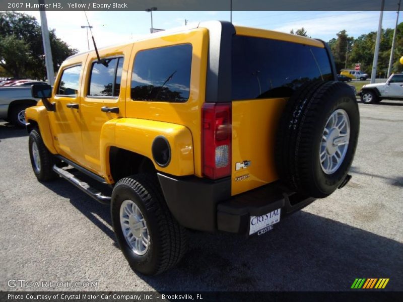 Yellow / Ebony Black 2007 Hummer H3