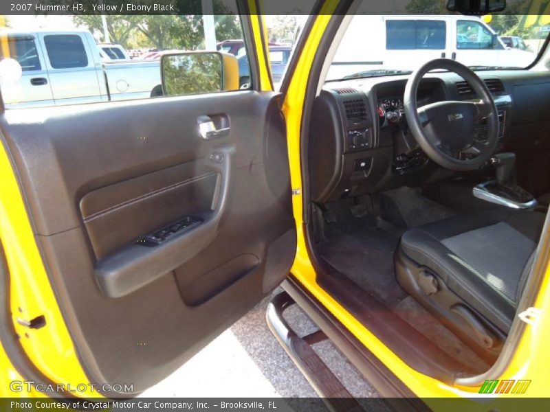 Yellow / Ebony Black 2007 Hummer H3
