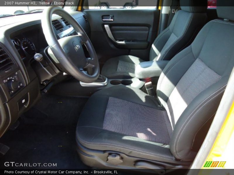 Yellow / Ebony Black 2007 Hummer H3