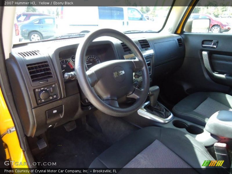Yellow / Ebony Black 2007 Hummer H3