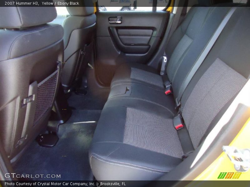 Yellow / Ebony Black 2007 Hummer H3