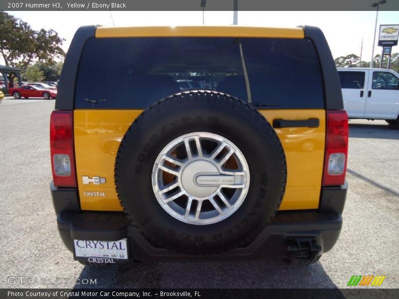 Yellow / Ebony Black 2007 Hummer H3