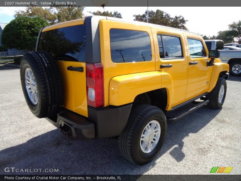 Yellow / Ebony Black 2007 Hummer H3