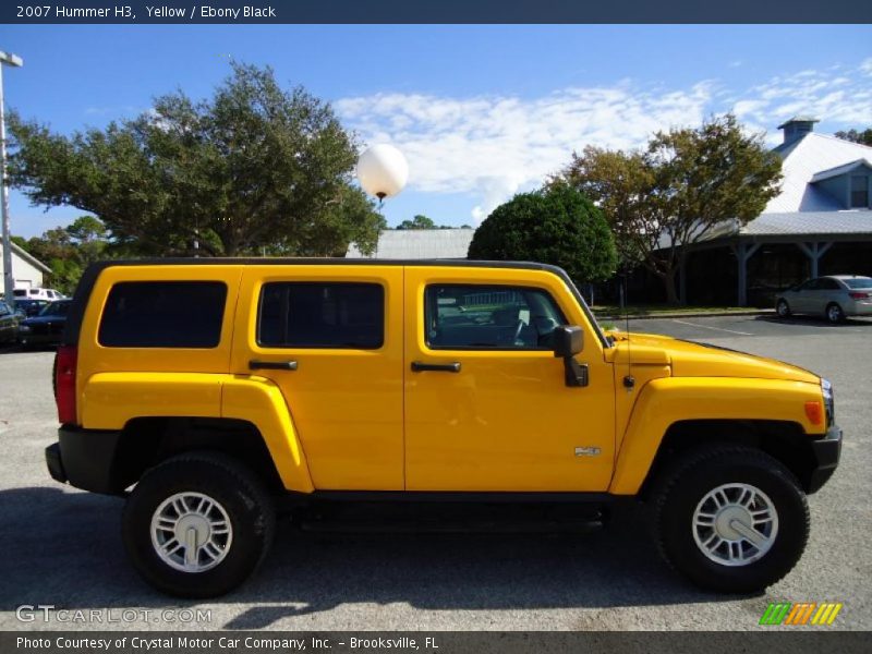 Yellow / Ebony Black 2007 Hummer H3