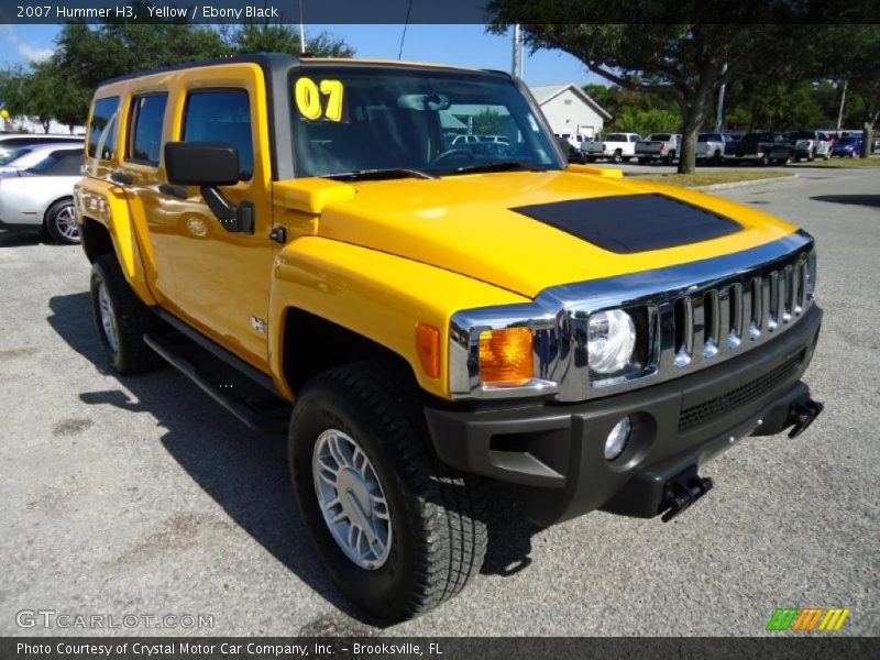 Yellow / Ebony Black 2007 Hummer H3