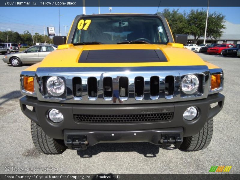 Yellow / Ebony Black 2007 Hummer H3