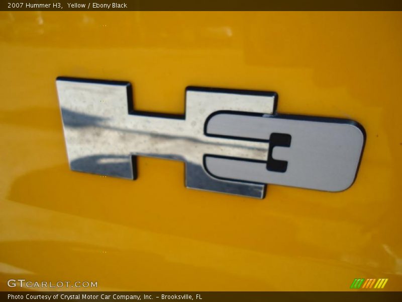 Yellow / Ebony Black 2007 Hummer H3