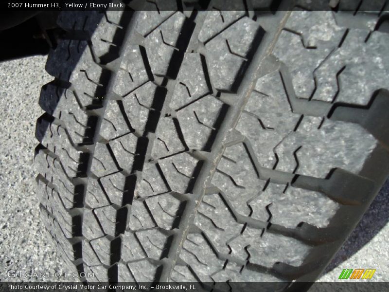 Yellow / Ebony Black 2007 Hummer H3