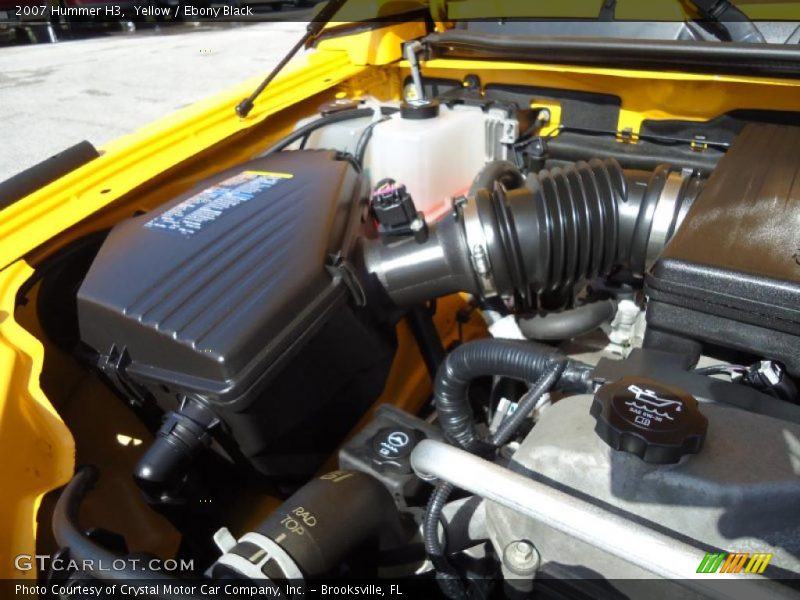 Yellow / Ebony Black 2007 Hummer H3