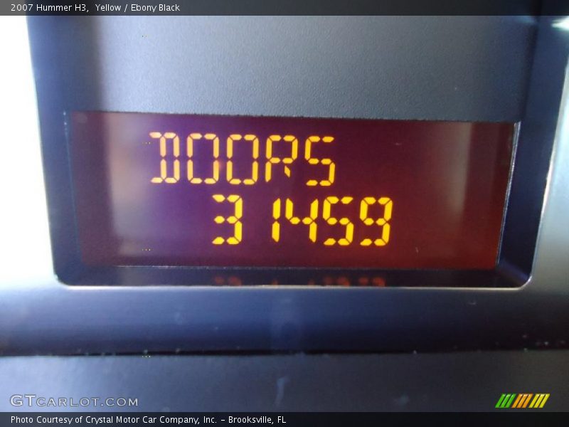 Yellow / Ebony Black 2007 Hummer H3