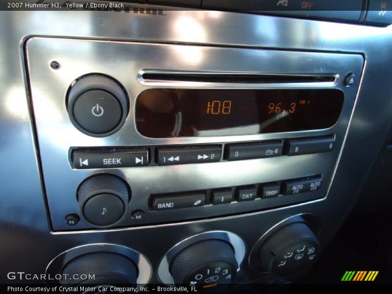 Yellow / Ebony Black 2007 Hummer H3