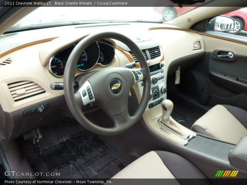 Black Granite Metallic / Cocoa/Cashmere 2011 Chevrolet Malibu LT