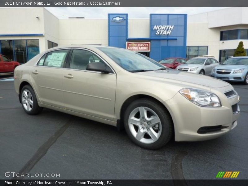 Gold Mist Metallic / Cocoa/Cashmere 2011 Chevrolet Malibu LS