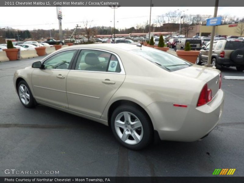 Gold Mist Metallic / Cocoa/Cashmere 2011 Chevrolet Malibu LS