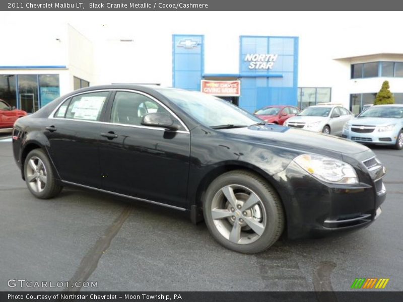 Black Granite Metallic / Cocoa/Cashmere 2011 Chevrolet Malibu LT