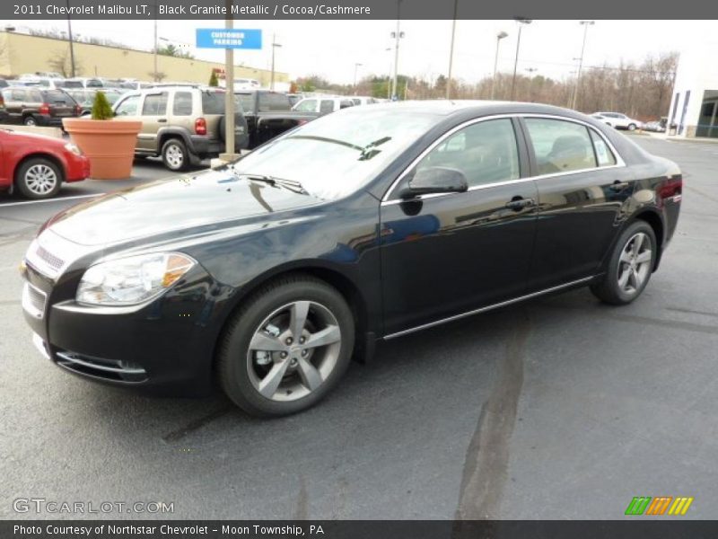 Black Granite Metallic / Cocoa/Cashmere 2011 Chevrolet Malibu LT