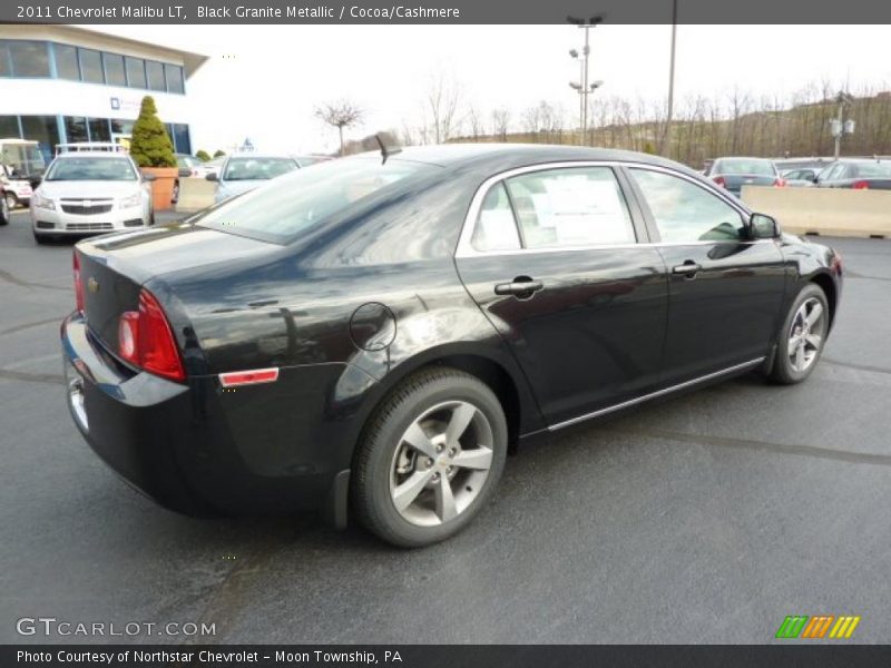 Black Granite Metallic / Cocoa/Cashmere 2011 Chevrolet Malibu LT
