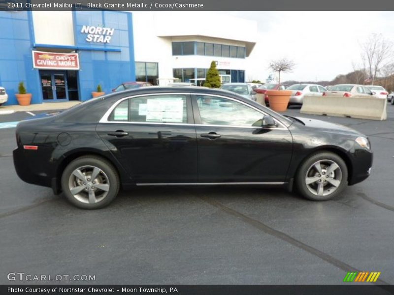 Black Granite Metallic / Cocoa/Cashmere 2011 Chevrolet Malibu LT