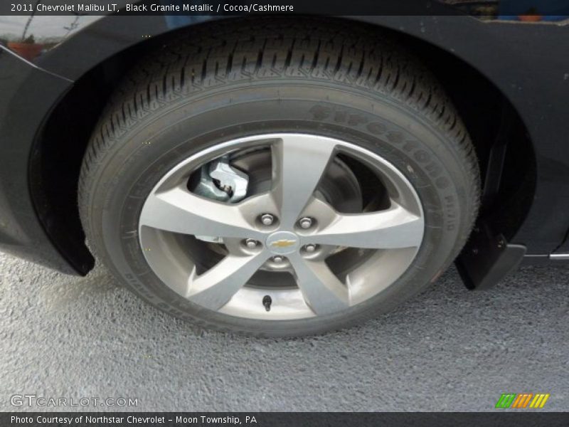 Black Granite Metallic / Cocoa/Cashmere 2011 Chevrolet Malibu LT