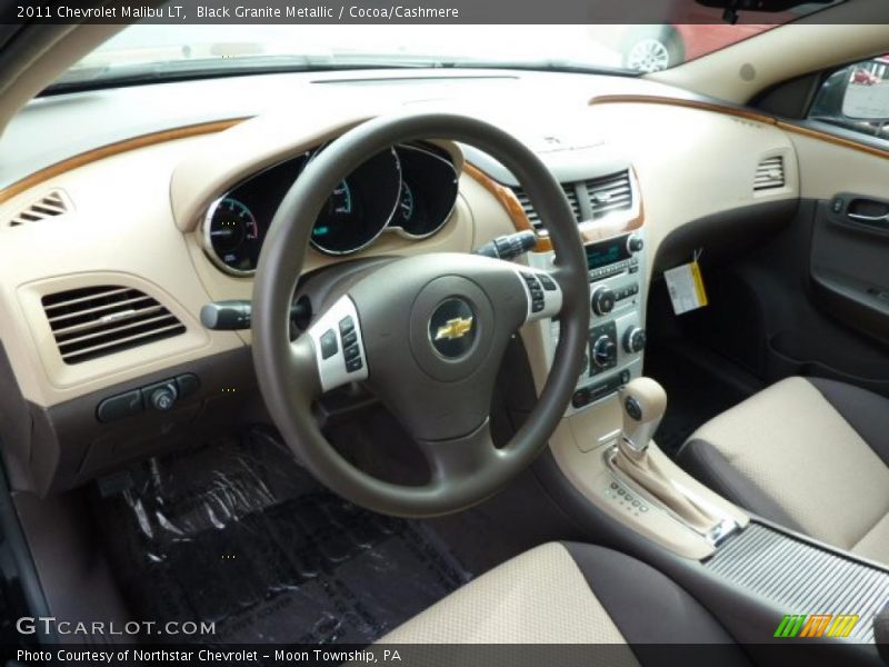 Black Granite Metallic / Cocoa/Cashmere 2011 Chevrolet Malibu LT