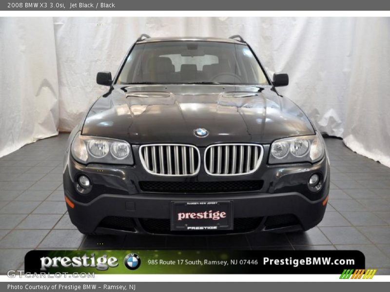 Jet Black / Black 2008 BMW X3 3.0si