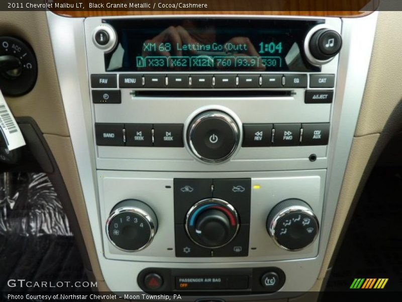 Black Granite Metallic / Cocoa/Cashmere 2011 Chevrolet Malibu LT