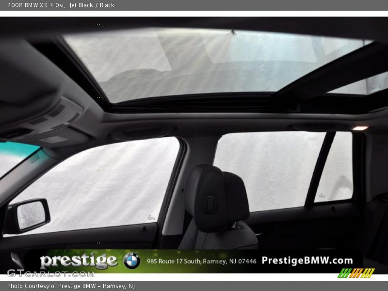 Jet Black / Black 2008 BMW X3 3.0si