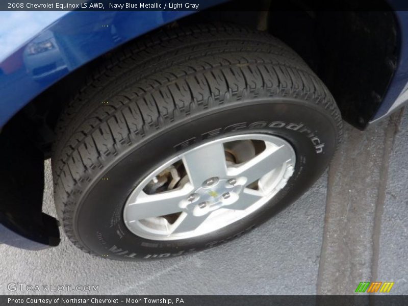 Navy Blue Metallic / Light Gray 2008 Chevrolet Equinox LS AWD