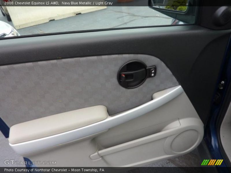 Navy Blue Metallic / Light Gray 2008 Chevrolet Equinox LS AWD