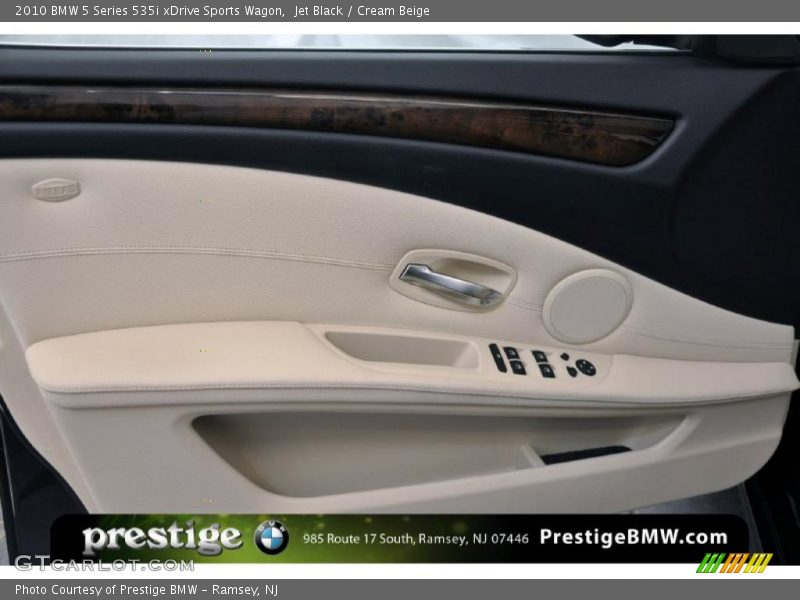 Jet Black / Cream Beige 2010 BMW 5 Series 535i xDrive Sports Wagon