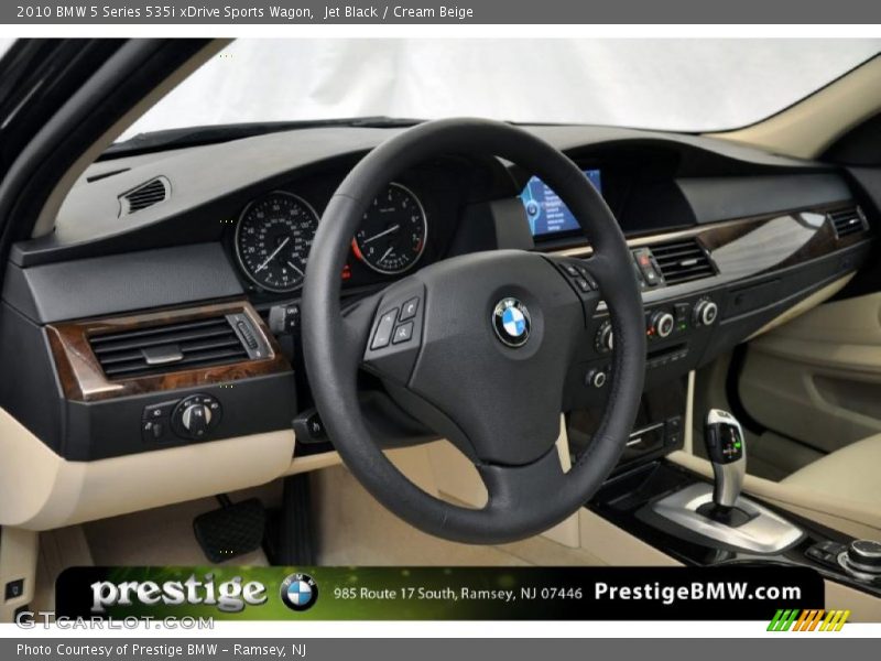 Jet Black / Cream Beige 2010 BMW 5 Series 535i xDrive Sports Wagon