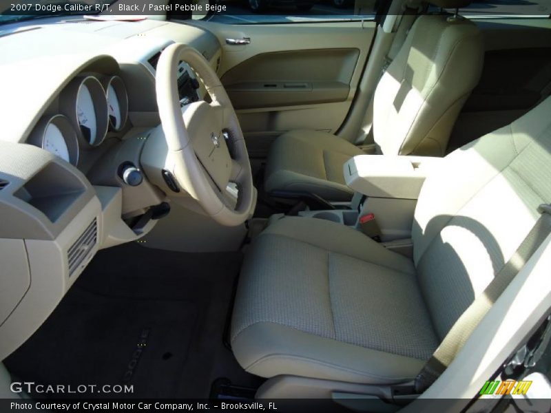 Black / Pastel Pebble Beige 2007 Dodge Caliber R/T