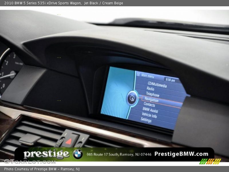Jet Black / Cream Beige 2010 BMW 5 Series 535i xDrive Sports Wagon