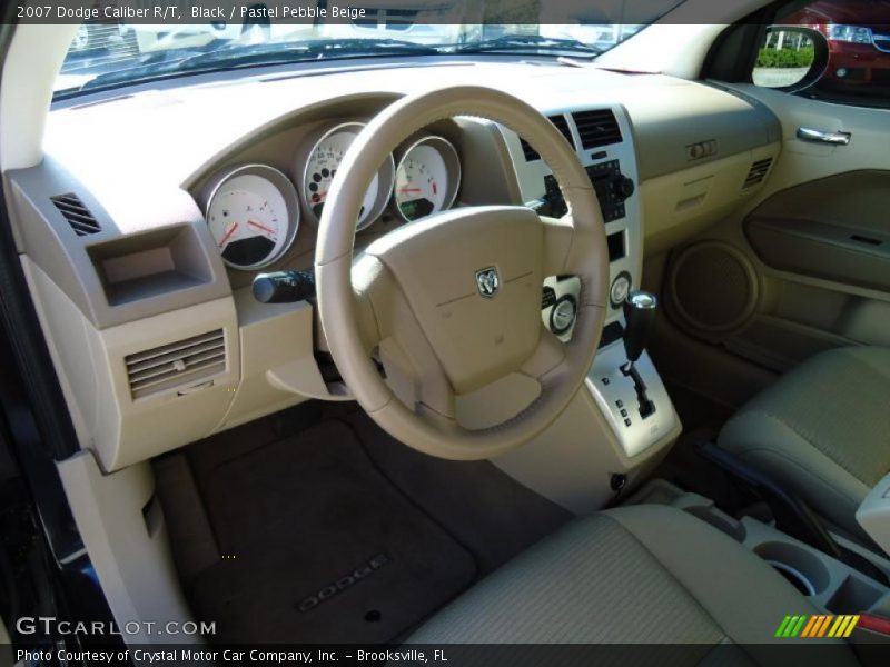Black / Pastel Pebble Beige 2007 Dodge Caliber R/T