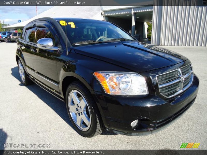 Black / Pastel Pebble Beige 2007 Dodge Caliber R/T