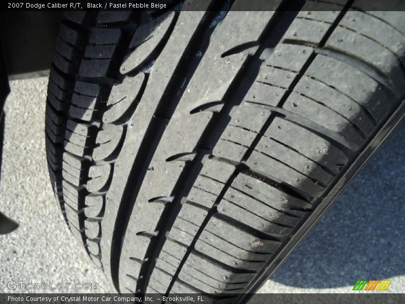 Black / Pastel Pebble Beige 2007 Dodge Caliber R/T