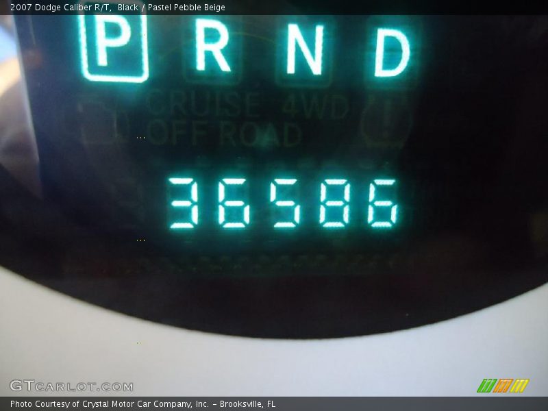 Black / Pastel Pebble Beige 2007 Dodge Caliber R/T
