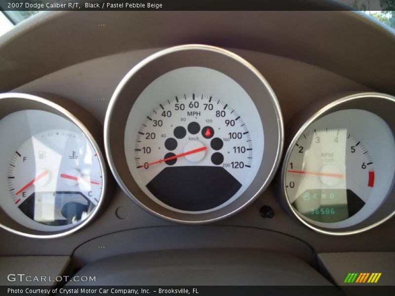 Black / Pastel Pebble Beige 2007 Dodge Caliber R/T