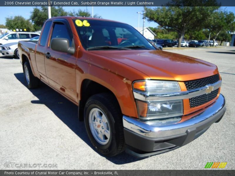 Sunburst Orange Metallic / Light Cashmere 2006 Chevrolet Colorado LT Extended Cab