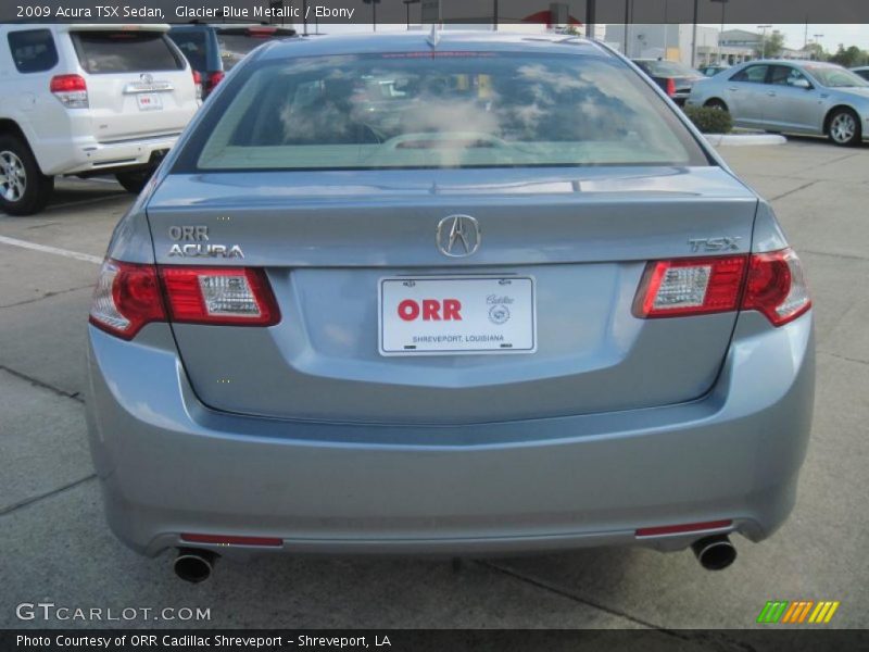 Glacier Blue Metallic / Ebony 2009 Acura TSX Sedan