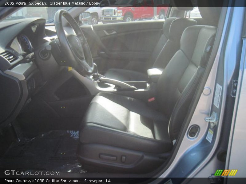 Glacier Blue Metallic / Ebony 2009 Acura TSX Sedan