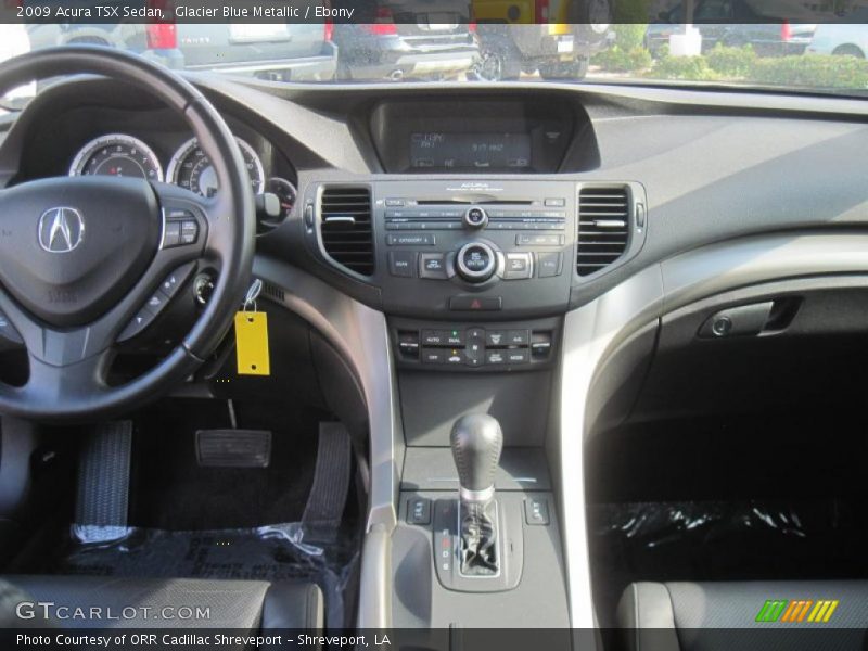 Glacier Blue Metallic / Ebony 2009 Acura TSX Sedan