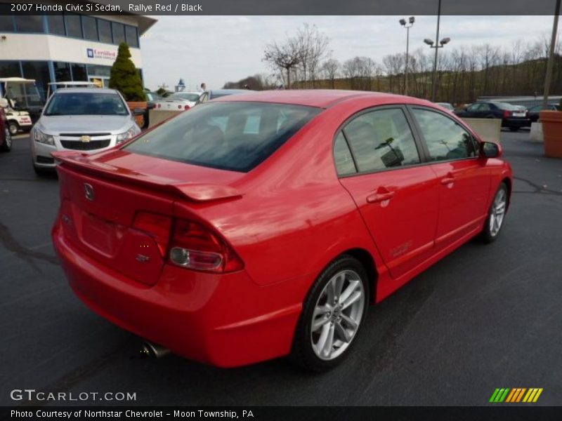 Rallye Red / Black 2007 Honda Civic Si Sedan