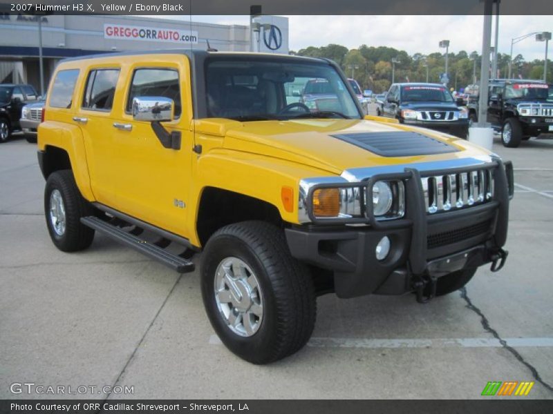 Yellow / Ebony Black 2007 Hummer H3 X