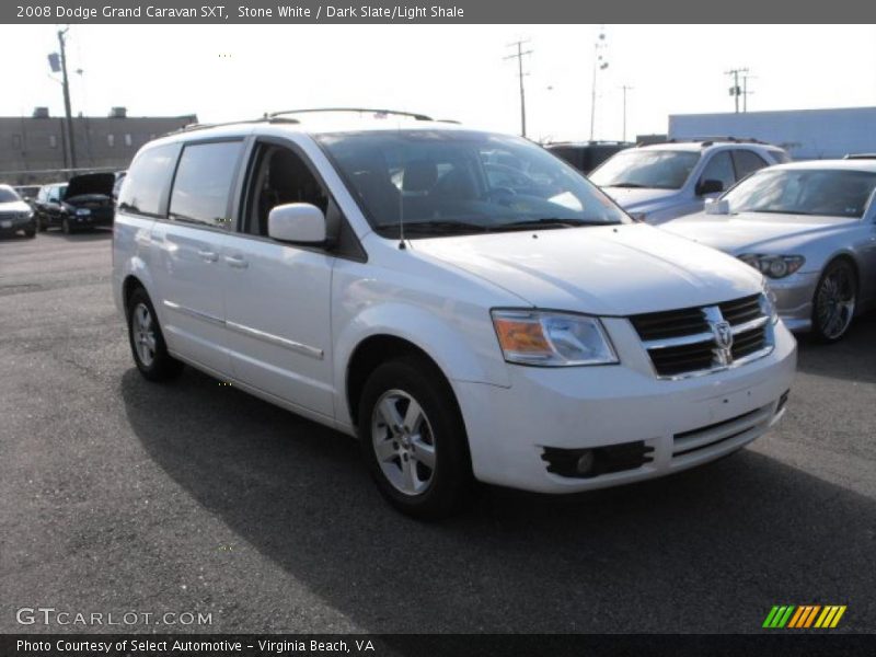 Stone White / Dark Slate/Light Shale 2008 Dodge Grand Caravan SXT